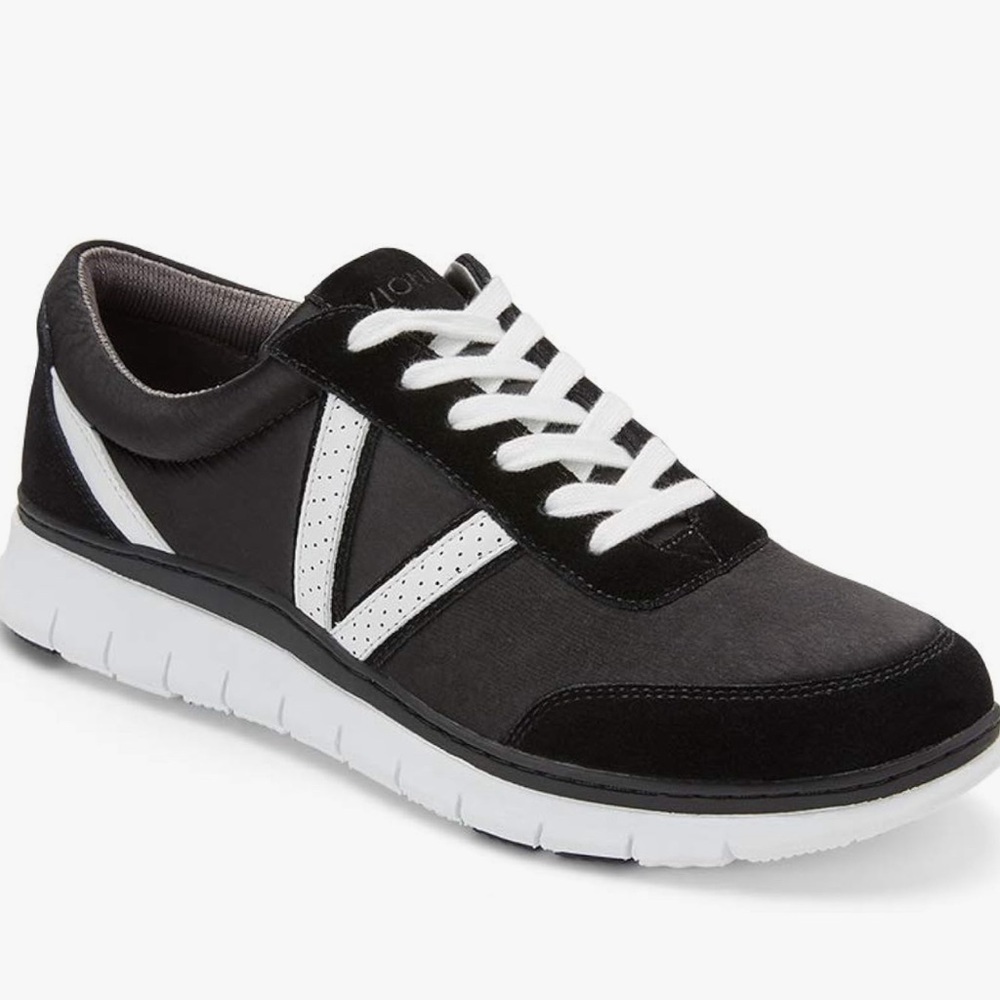 Vionic Black and White Women's Athletic Sneaker